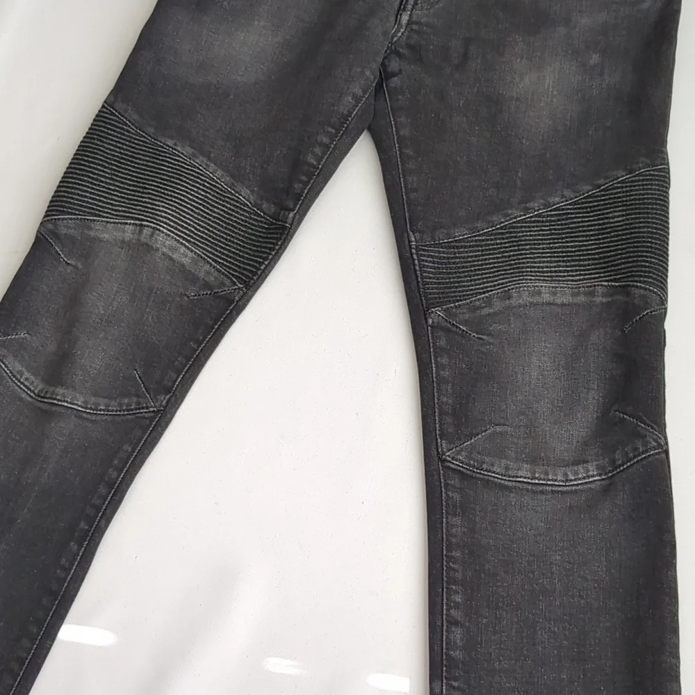 A/X J27 Skinny Biker  Stretch Jean Sz 28 Faded Black/Grey